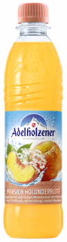 Adelholzener Pfirsich Holunderblüte  - Kiste 12x 0,5 Ltr.
