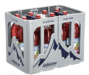 Adelholzener St.Primus Heimische Rote Schorle  - Kiste 12x 0,75 Ltr.