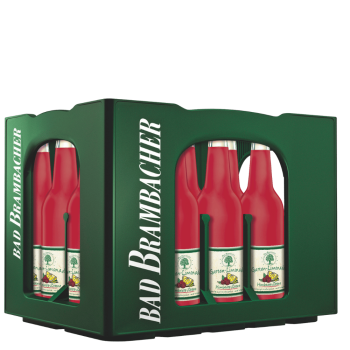 Preview: Bad Brambacher Garten-Limonade Himbeere-Zitrone - Kiste 20x 0,5 Ltr. 