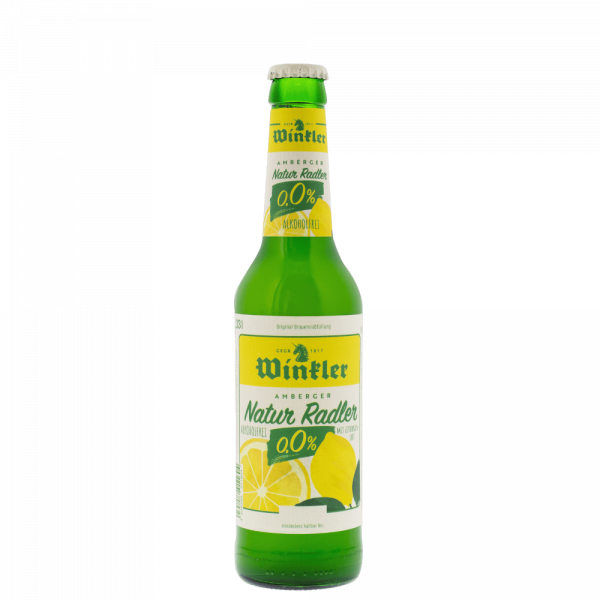 Winkler Natur Radler 0,0% - Kiste 24x 0,33 Ltr. 